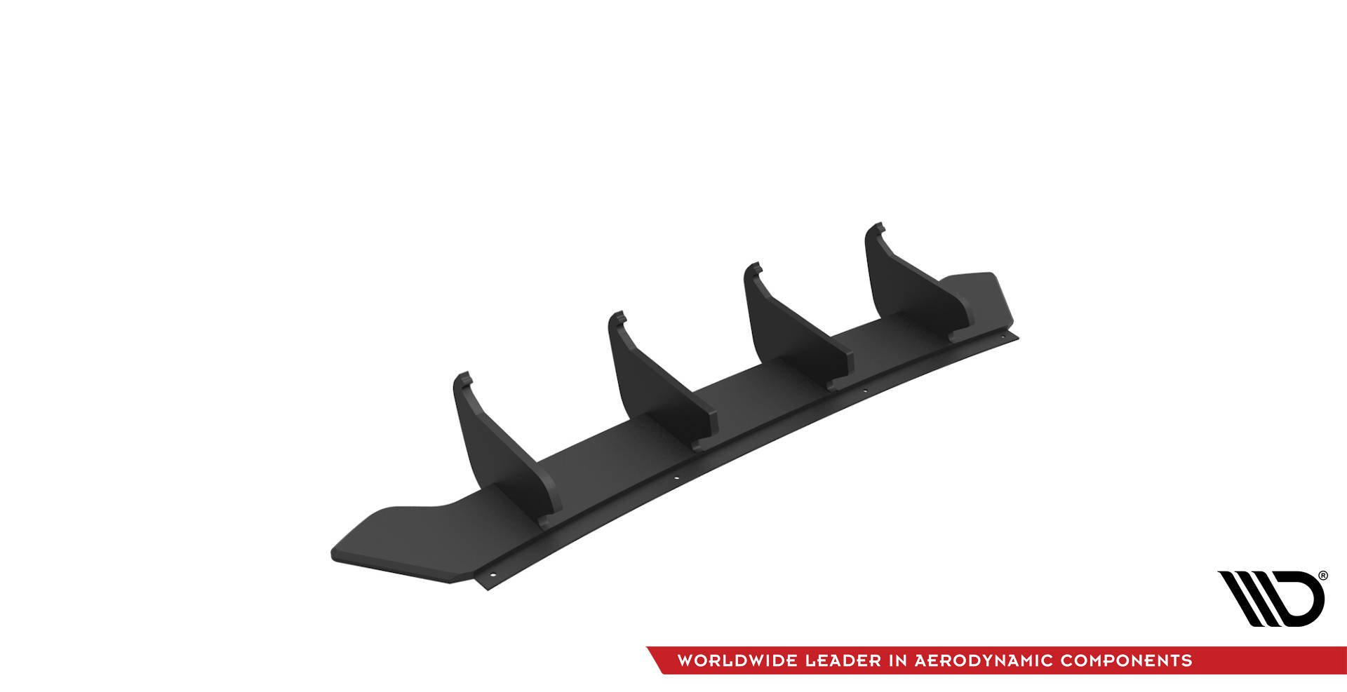 Street Pro Heckschürze Heck Ansatz Diffusor passend für VW Arteon R-Line FL schwarz-rot