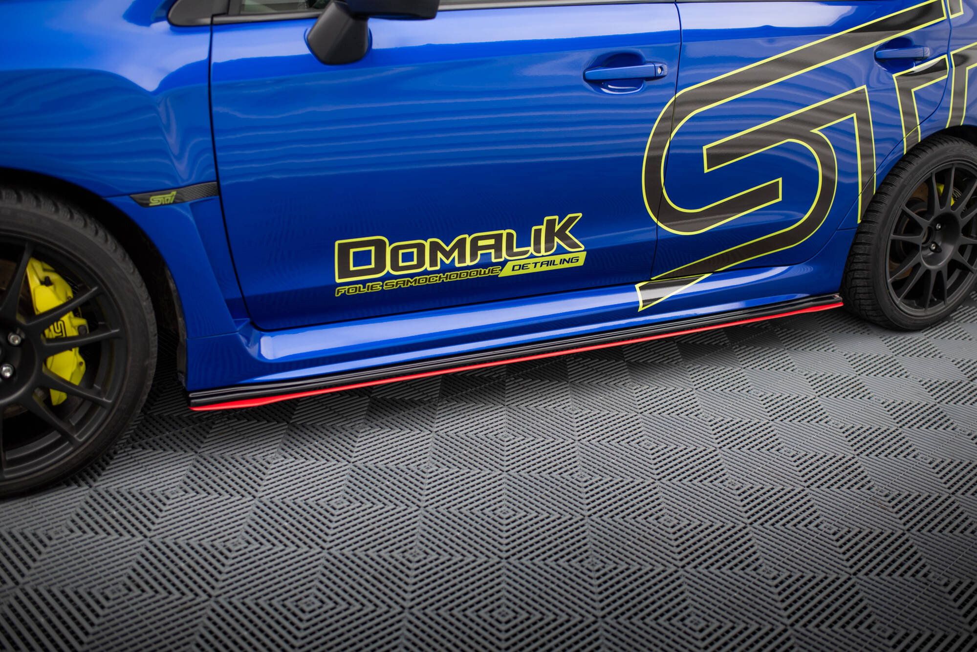 Seitenschweller Ansatz V.2 für SUBARU WRX STI schwarz Hochglanz