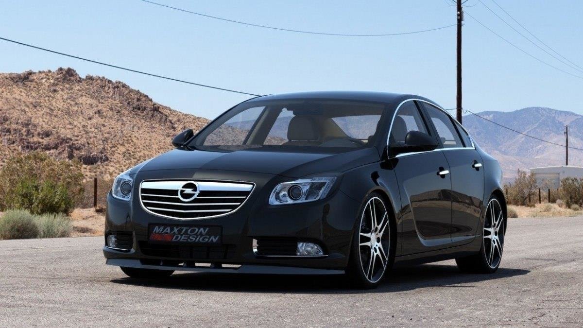Street+ Spoilerlippe Front Ansatz passend für Opel Insignia MK1 vor FL schwarz Hochglanz