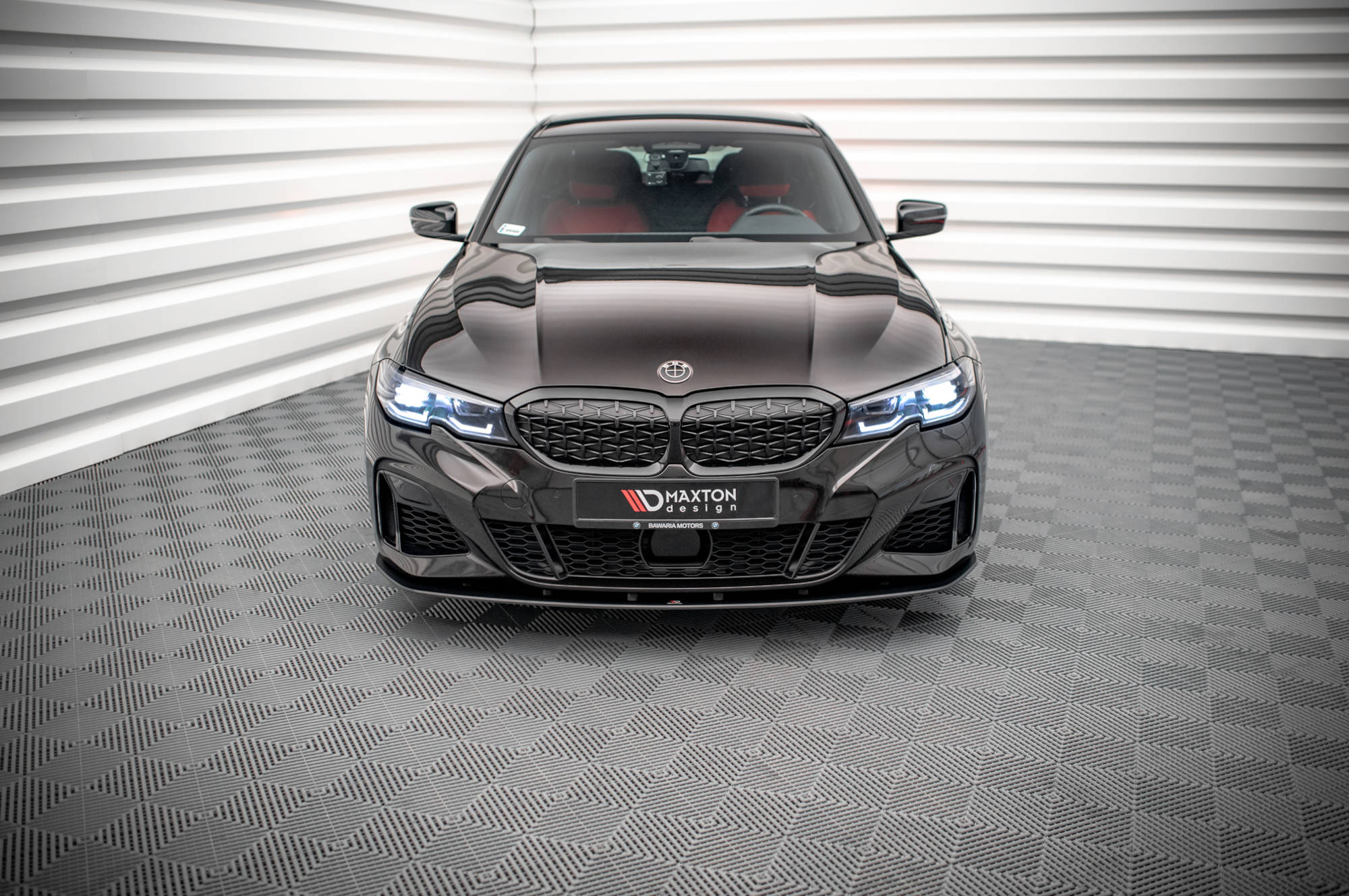 Street Pro Spoilerlippe Front Ansatz passend für BMW 3er M-Paket G20 / G21 rot