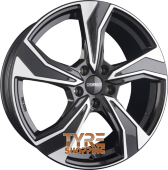 DBV VENEZIA KB Black Polished Einteilig 18 Zoll