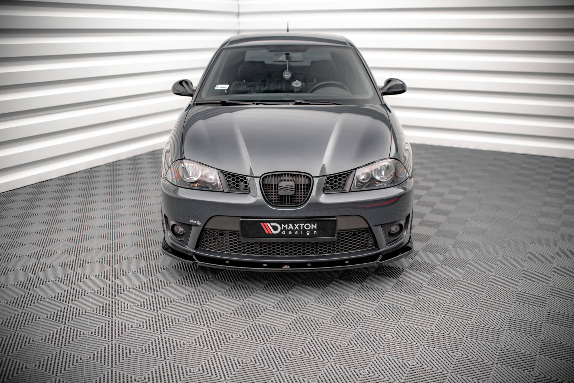 Street+ Spoilerlippe Front Ansatz V.2 passend für Seat Ibiza CUPRA Mk3 schwarz Hochglanz