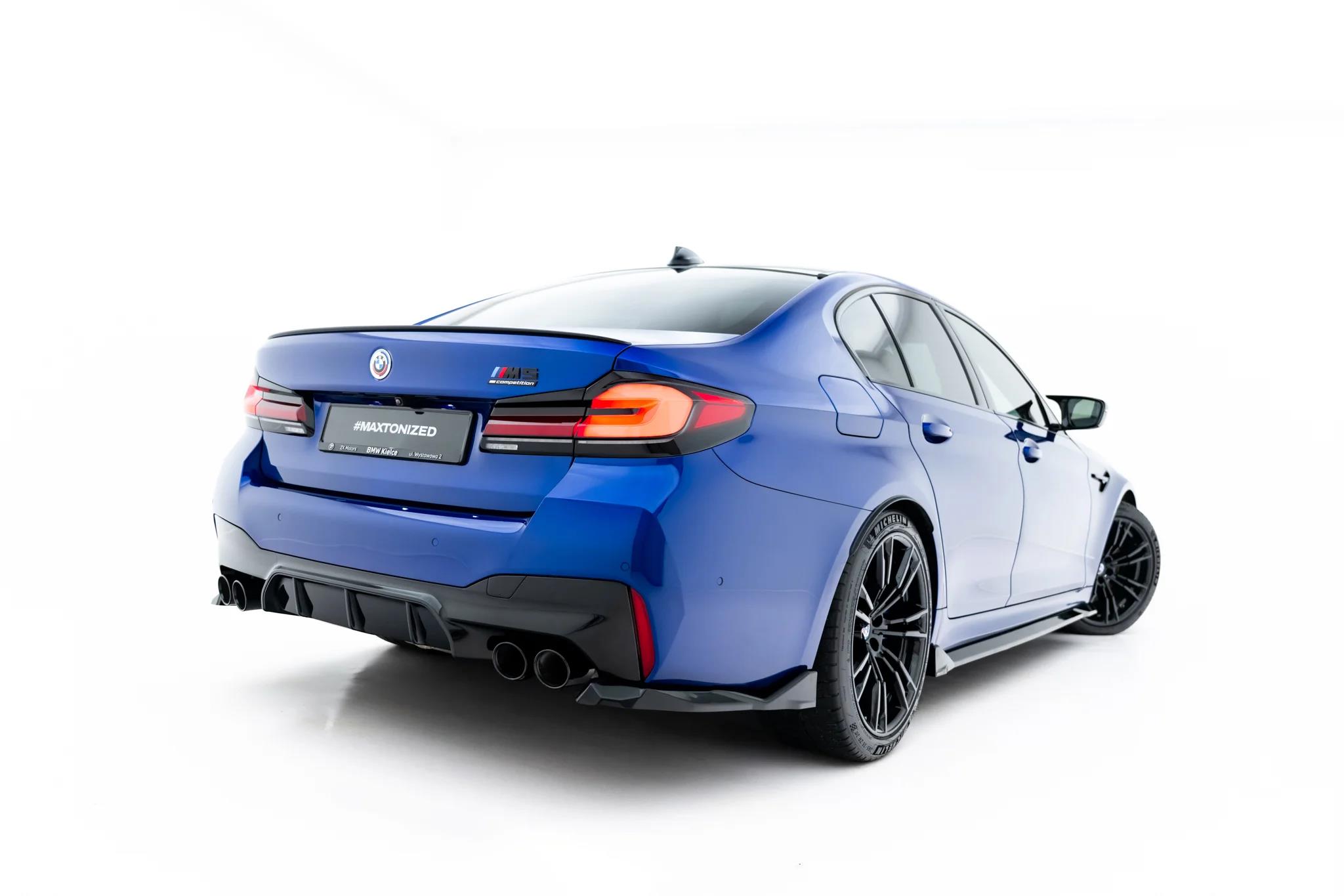 Diffusor Flaps V.2 passend für BMW M5 F90 / F90 Facelift schwarz Hochglanz