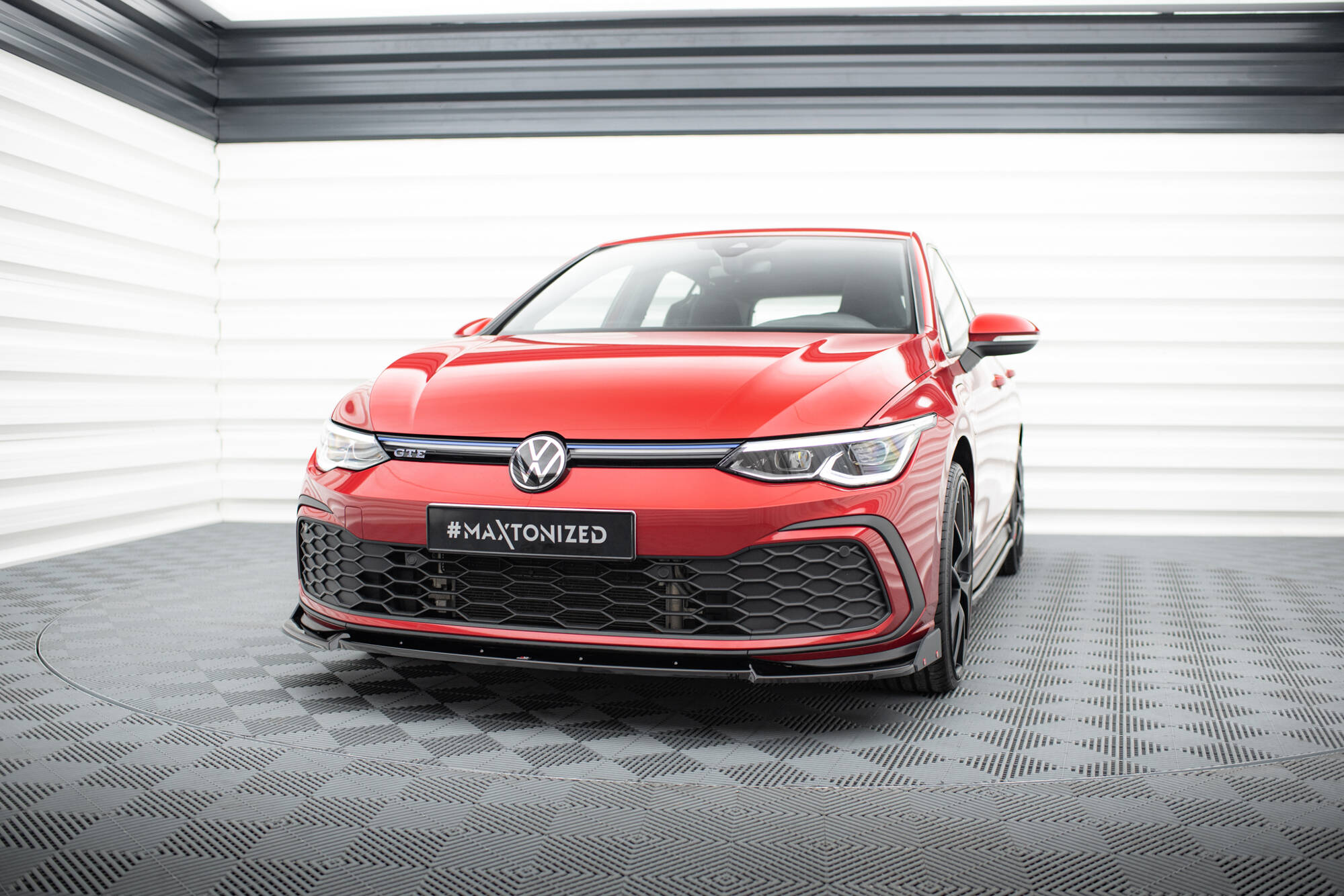 Street+ Spoilerlippe Front Ansatz V.3 + Flaps passend für VW Golf GTI / GTE / GTD / R-Line Mk8