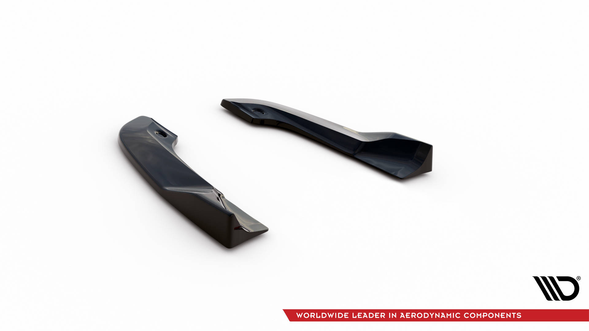 Street+ Heck Ansatz Flaps passend für Dodge Challenger SRT Hellcat Widebody Mk3 schwarz Hochglanz