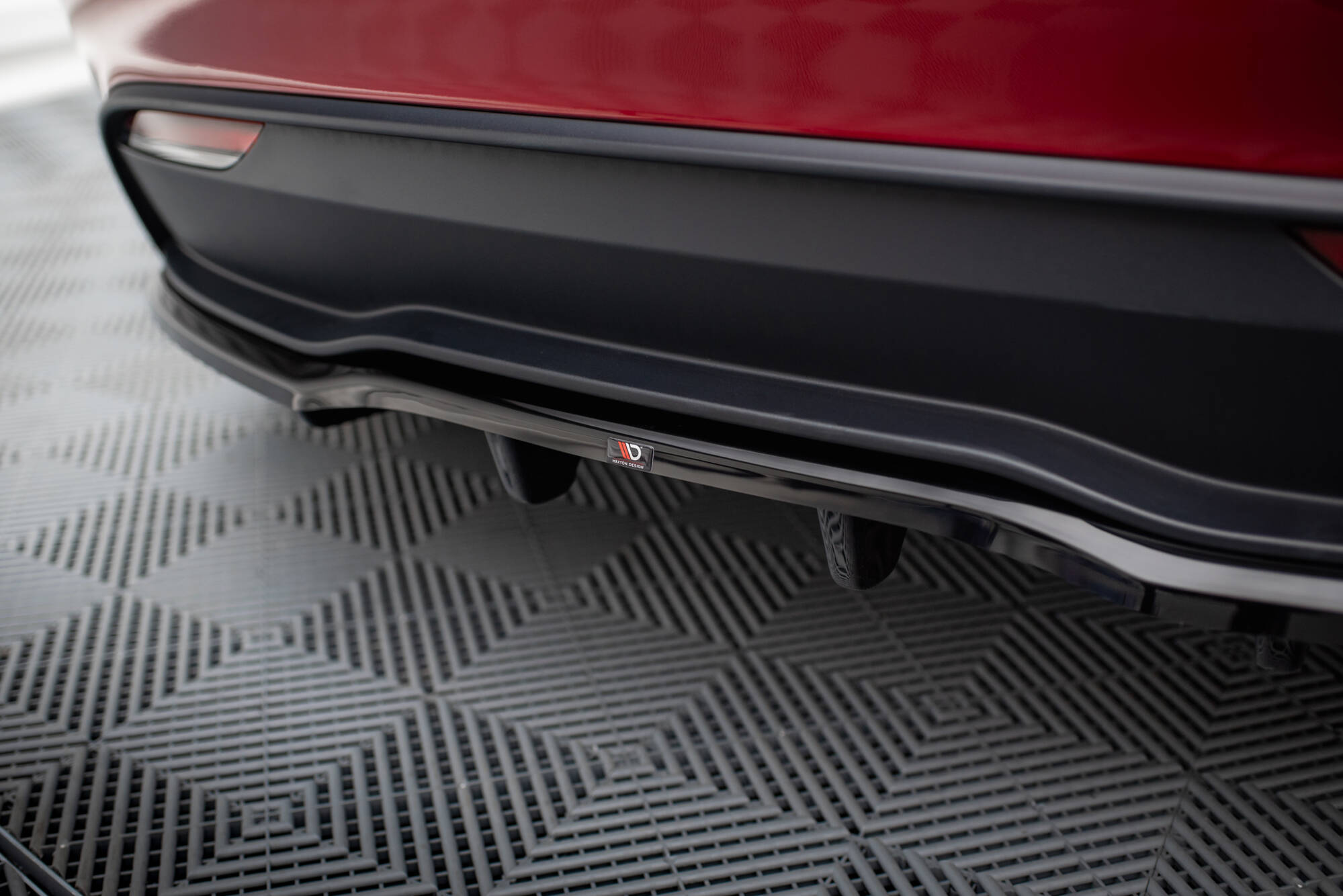 Diffusor Heckansatz V.2 passend für Tesla Model 3 Project HighlandFL schwarz Hochglanz
