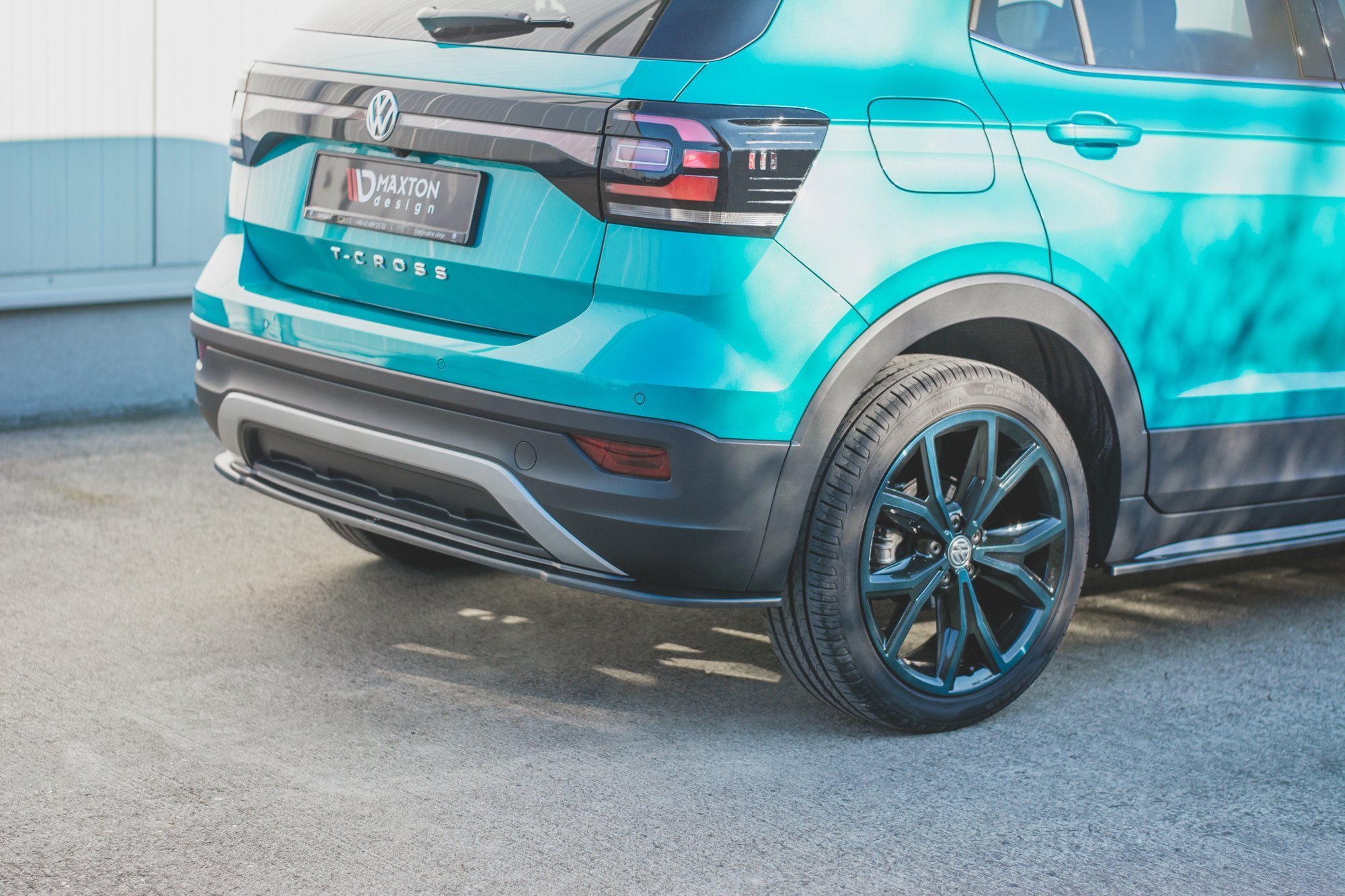 Heckansatz VW T-Cross schwarz Hochglanz