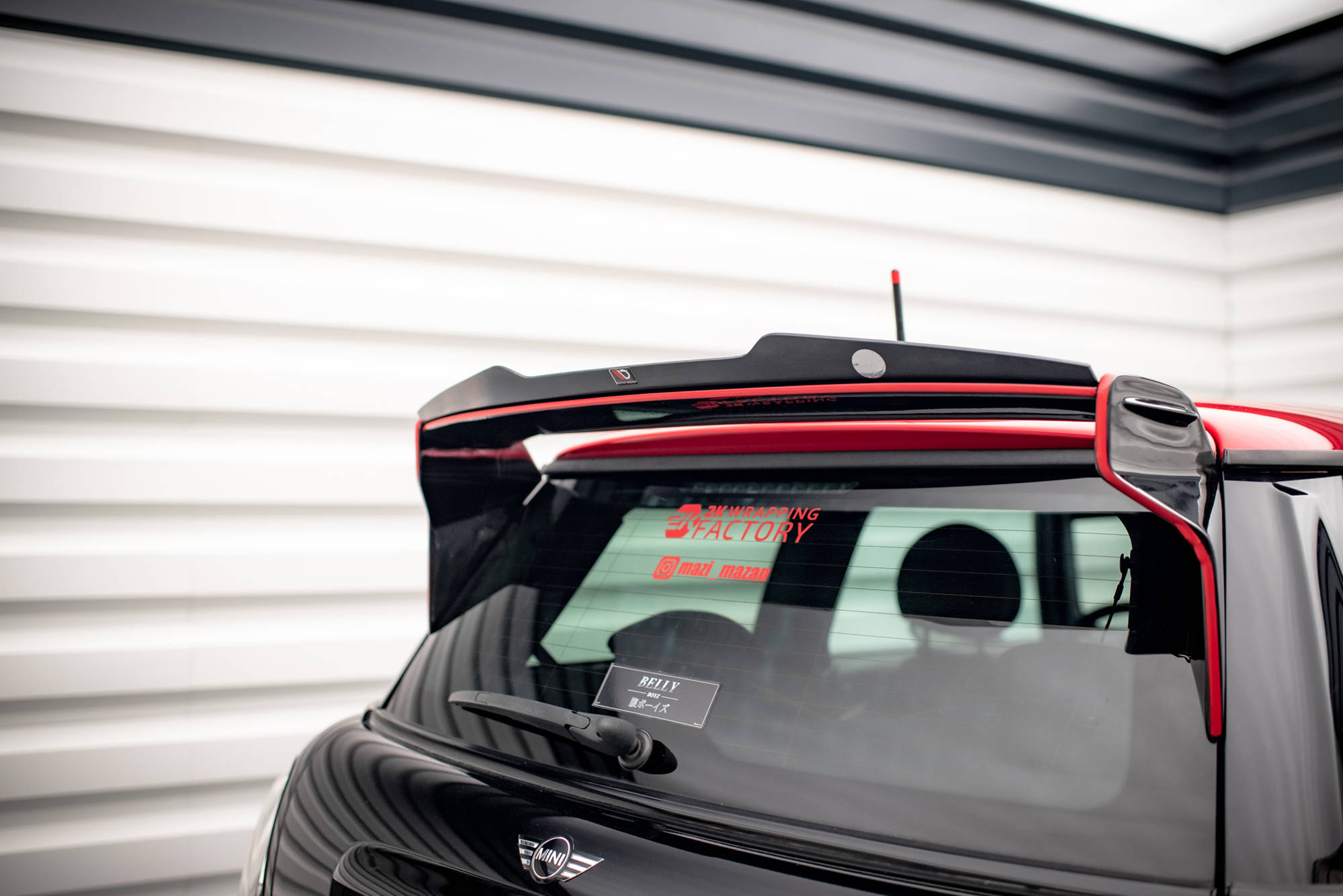 Heck Spoiler Aufsatz Abrisskante V.2 passend für Mini Cooper John Cooper Works R56 schwarz Hochglanz
