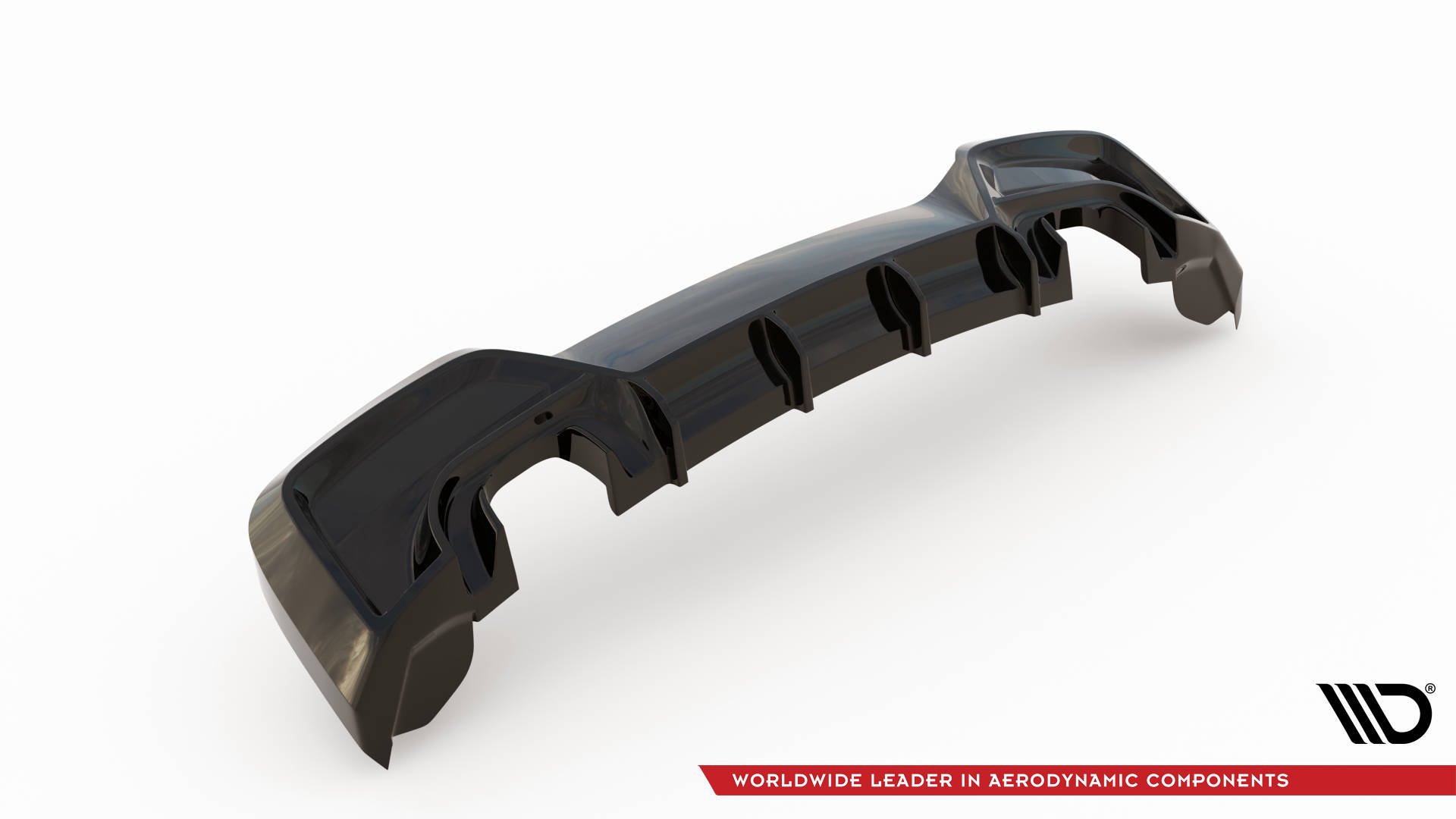 Street+ Heck Ansatz Diffusor V.1 passend für BMW M135i F20 schwarz Hochglanz