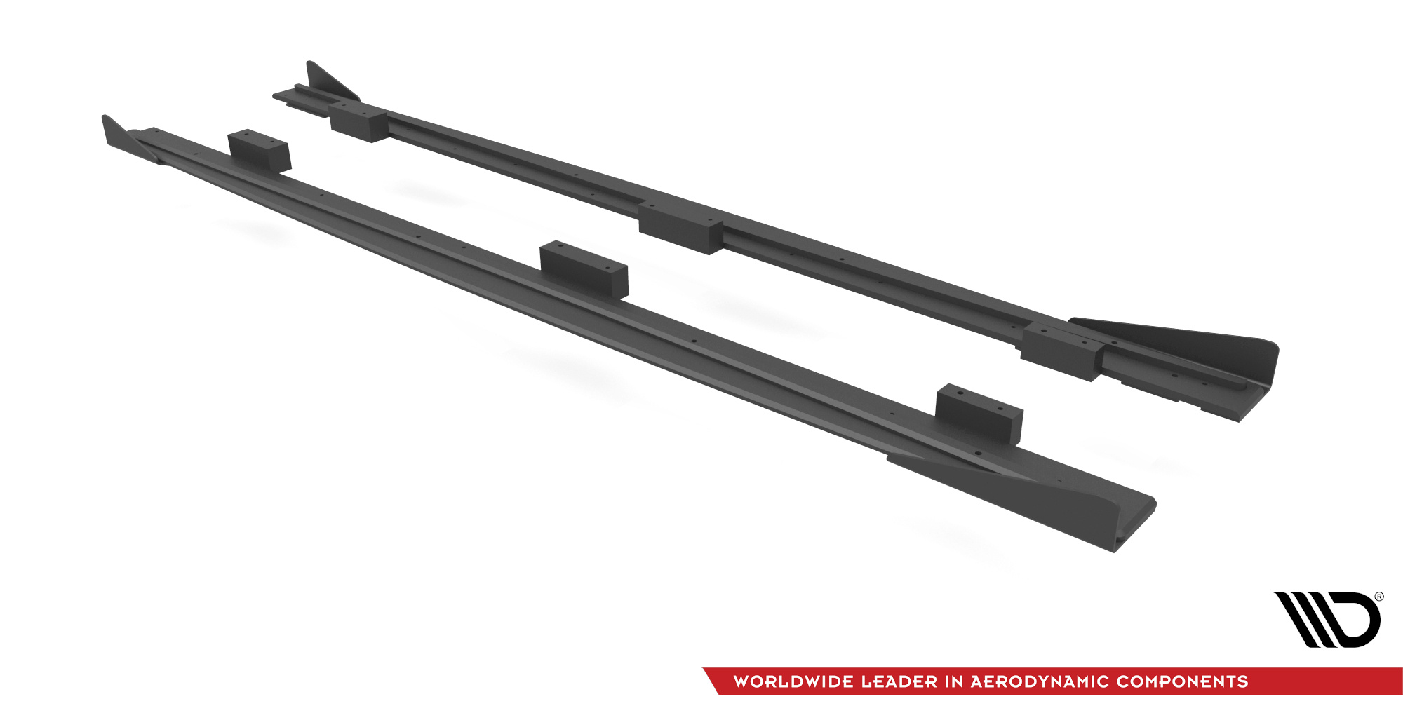 Street Pro Seitenschweller Leisten + Flaps passend für Audi S3 / A3 S-Line Sportback 8V FL schwarz Hochglanz
