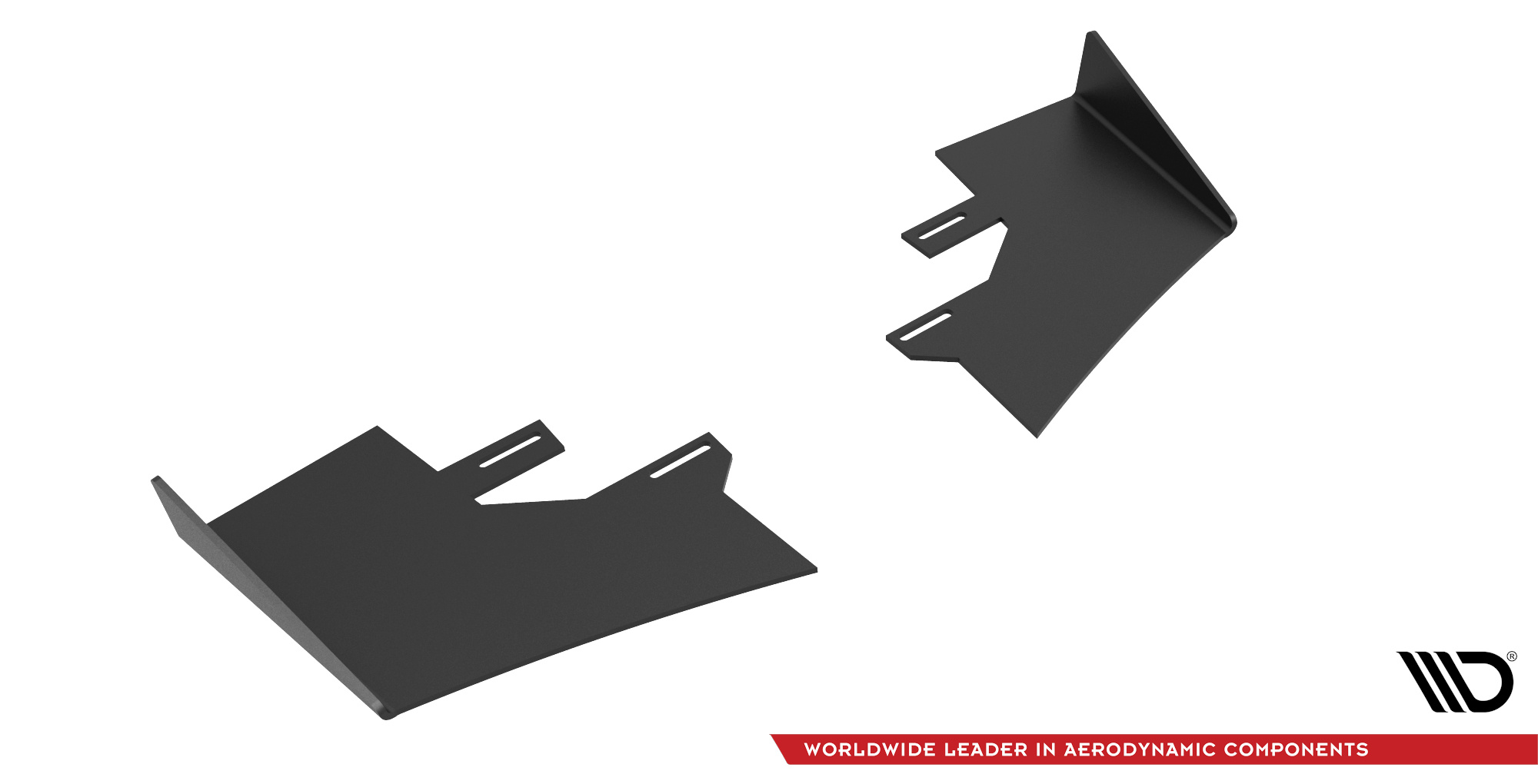 Hintere Seiten Flaps passend für Opel Astra GTC OPC-Line J schwarz Hochglanz