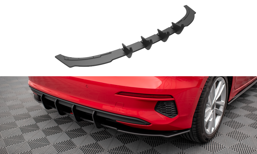 Street Pro Heckschürze Heck Ansatz Diffusor passend für Audi A3 Sportback 8Y