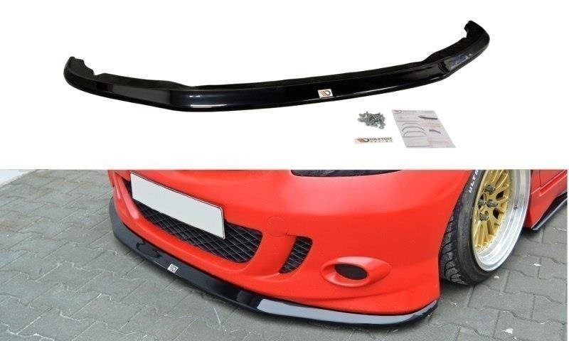 Street+ Spoilerlippe Front Ansatz passend für Honda Jazz Mk1 schwarz Hochglanz