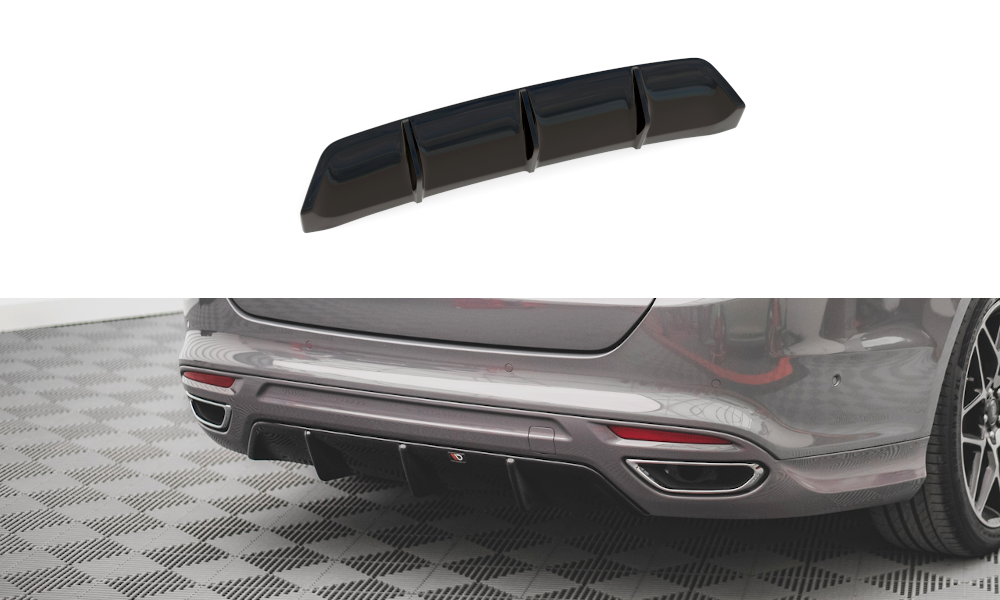 Street+ Heck Ansatz Diffusor passend für Ford Mondeo ST-Line Mk5 FL schwarz Hochglanz