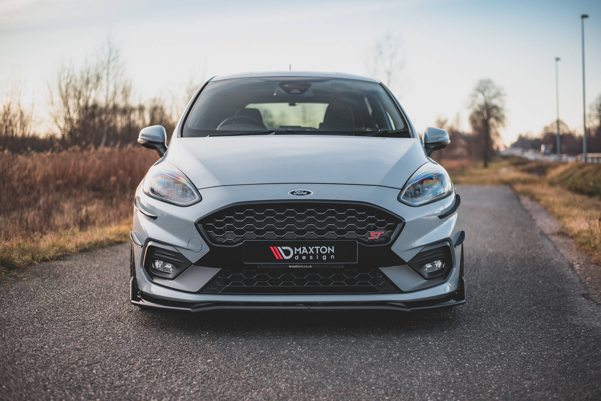 Front Grill Kühlergrill passend für Ford Fiesta ST Mk8 schwarz matt