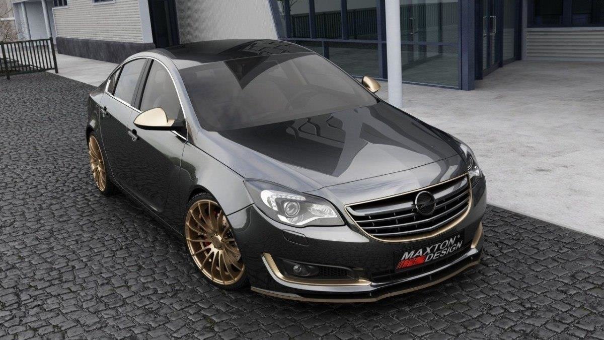Street+ Spoilerlippe Front Ansatz passend für Opel Insignia MK1 FL schwarz Hochglanz