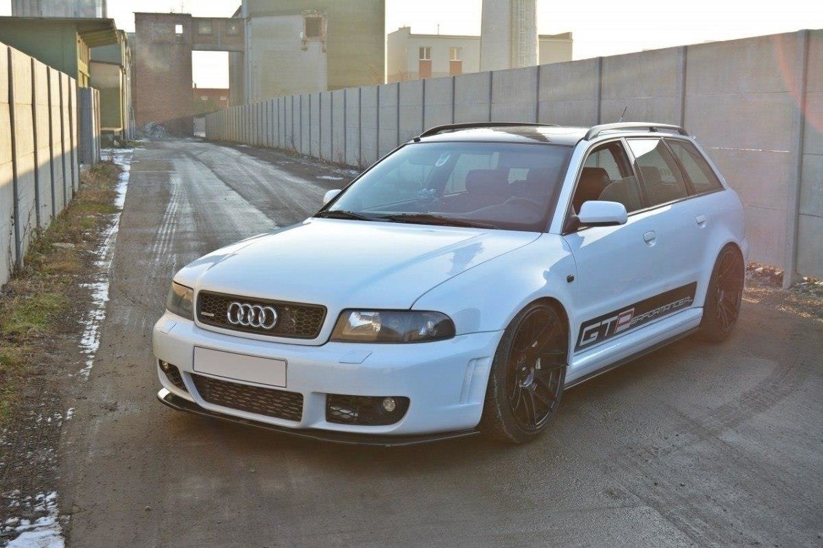 Street+ Spoilerlippe Front Ansatz passend für Audi RS4 B5 schwarz Hochglanz