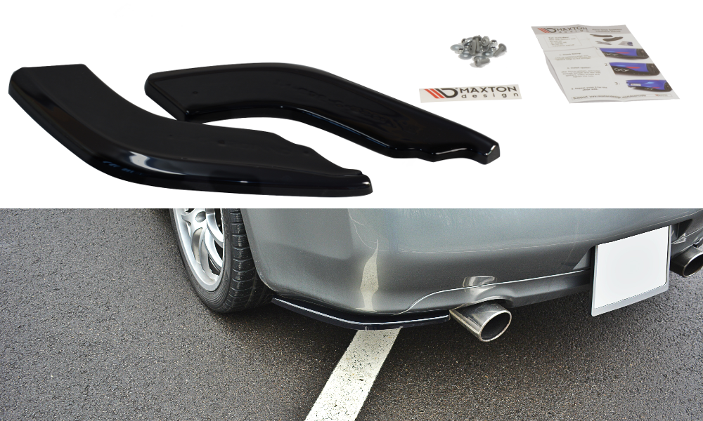 Diffusor Flaps passend für INFINITI G35 Coupe schwarz Hochglanz