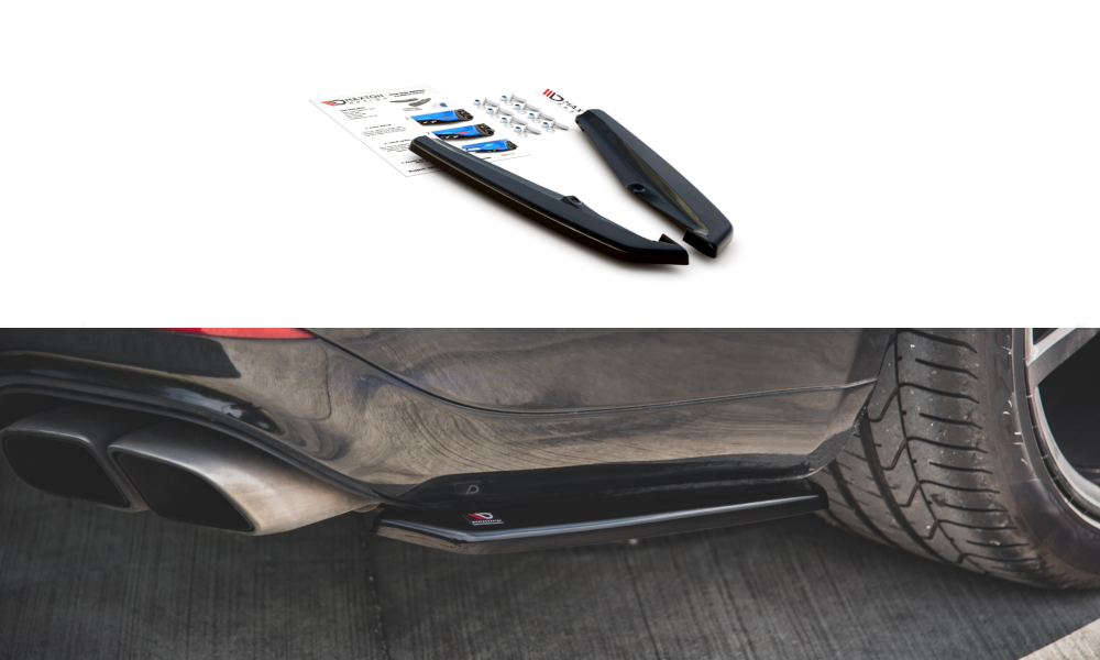 Street+ Heck Ansatz Flaps passend für Porsche Panamera Turbo 970 FL Carbon Look