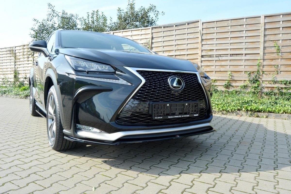 Nebelleuchten Abdeckung für Lexus NX Mk1 schwarz Hochglanz