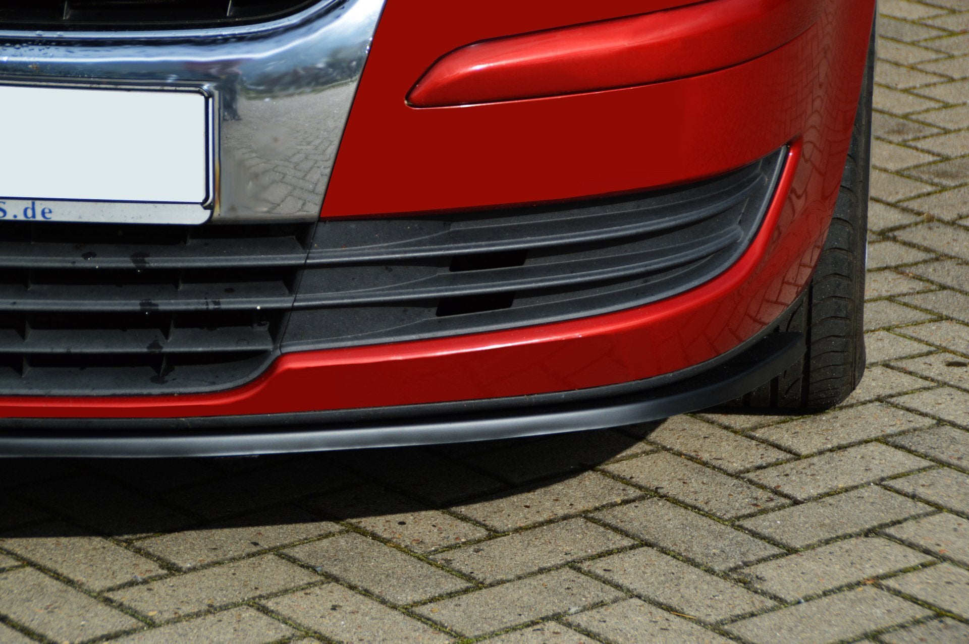 Cup Frontspoilerlippe für VW Touran Facelift 1T GP (Schwarz Matt)