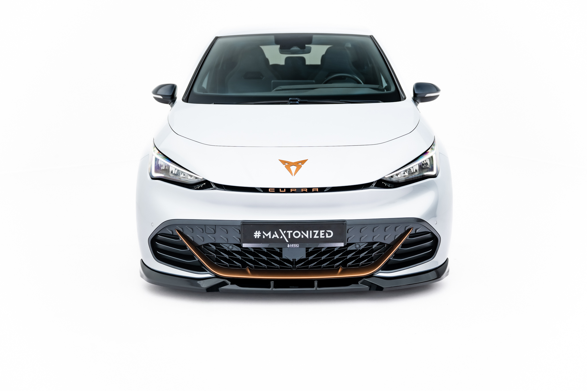 Frontlippe V.1 passend für CUPRA Born Mk1 schwarz Hochglanz