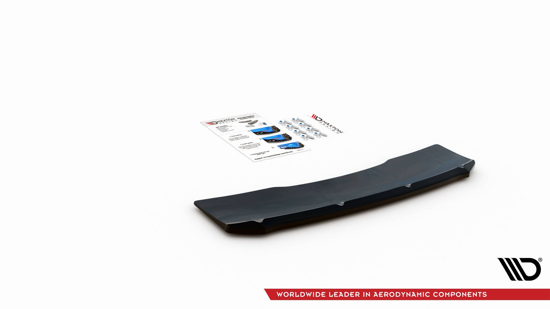 Street+ Mittlerer Diffusor Heck Ansatz RACE passend für Audi S5 Sportback / Coupe F5 FLt schwarz matt