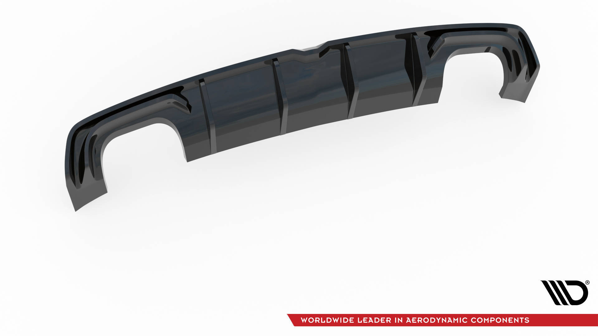 Street+ Heck Ansatz Diffusor passend für Audi S3 Limousine 8V schwarz Hochglanz