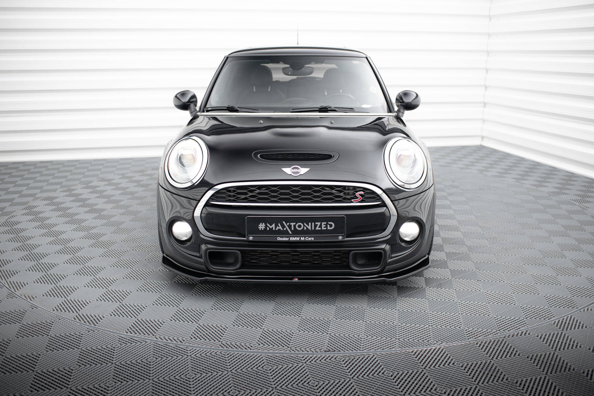 Front Ansatz für Mini Cooper S F56 / F56 Facelift schwarz Hochglanz