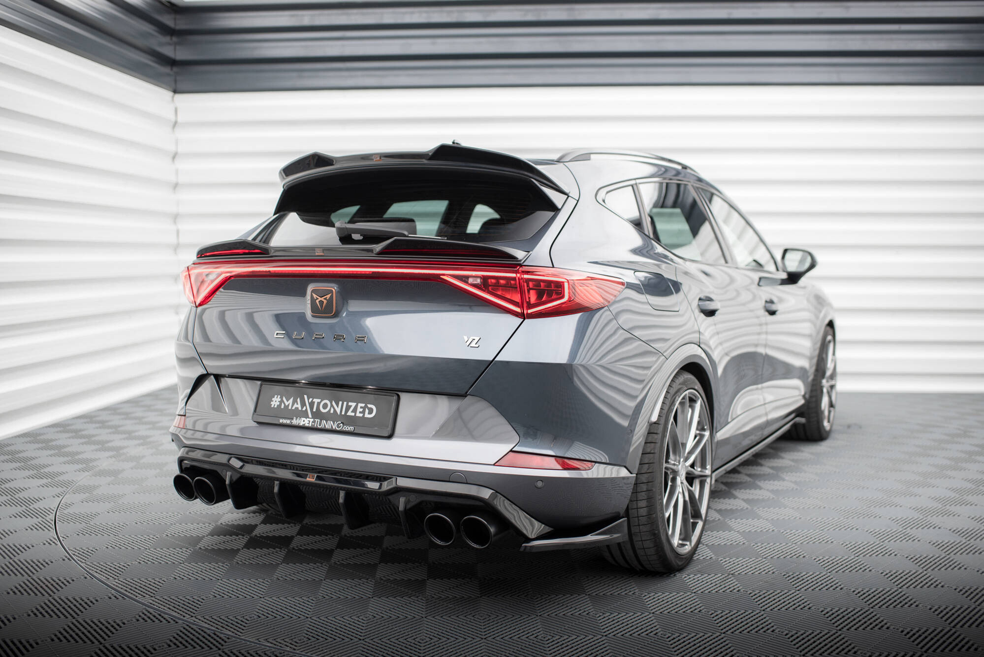 Heckansatz Diffusor V.3 passend für CUPRA Formentor VZ Mk1 / Mk1 FL schwarz Hochglanz