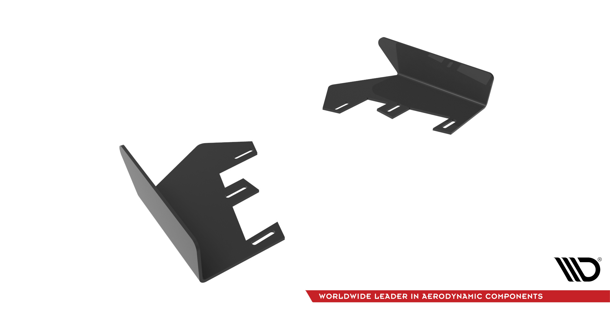 Hintere Seiten Flaps passend für Mercedes A35 AMG Hatchback Aero Pack W177 schwarz Hochglanz