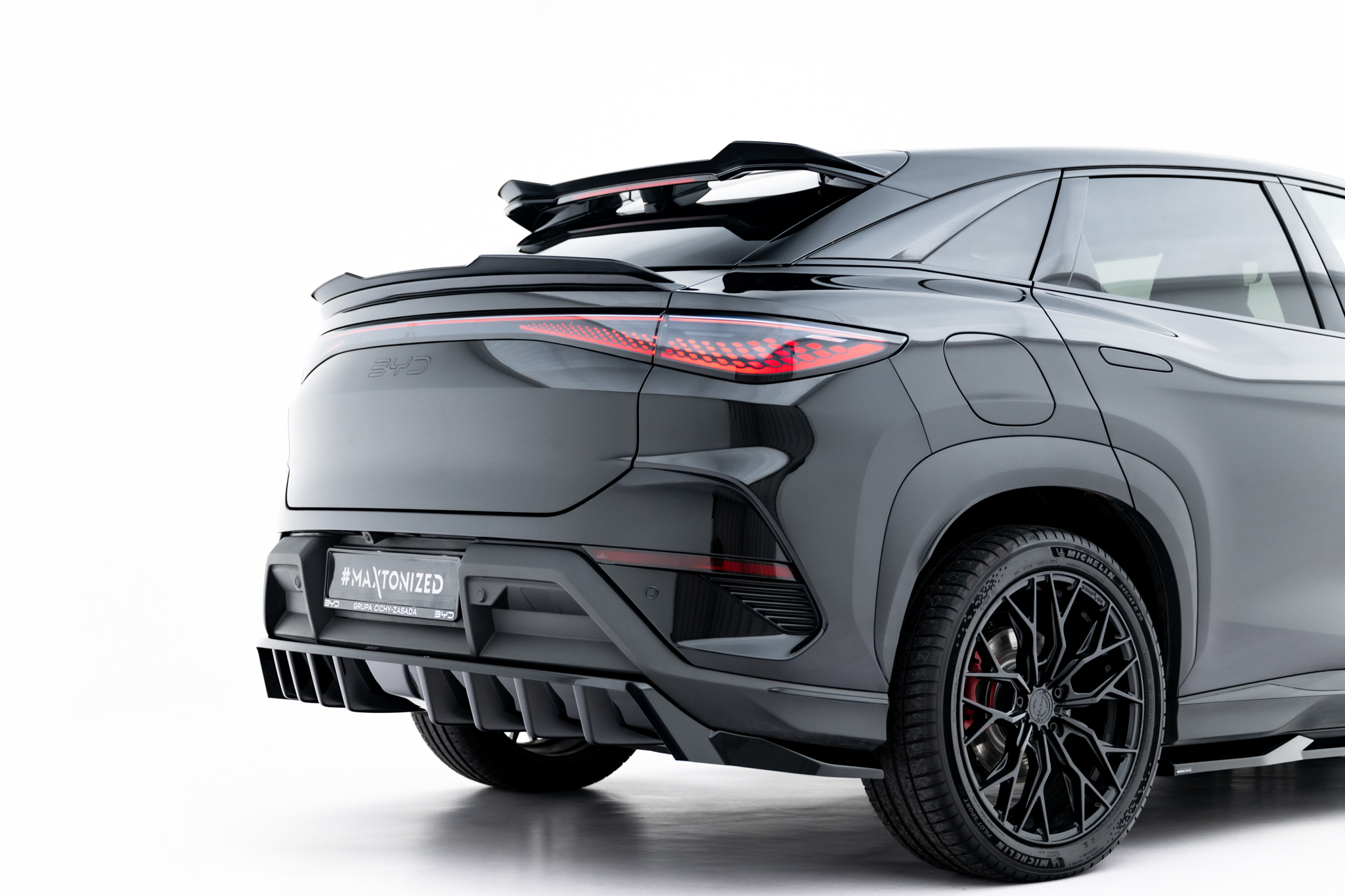 Heckspoiler Lippe oben passend für BYD Sealion 7 Mk1 schwarz Hochglanz