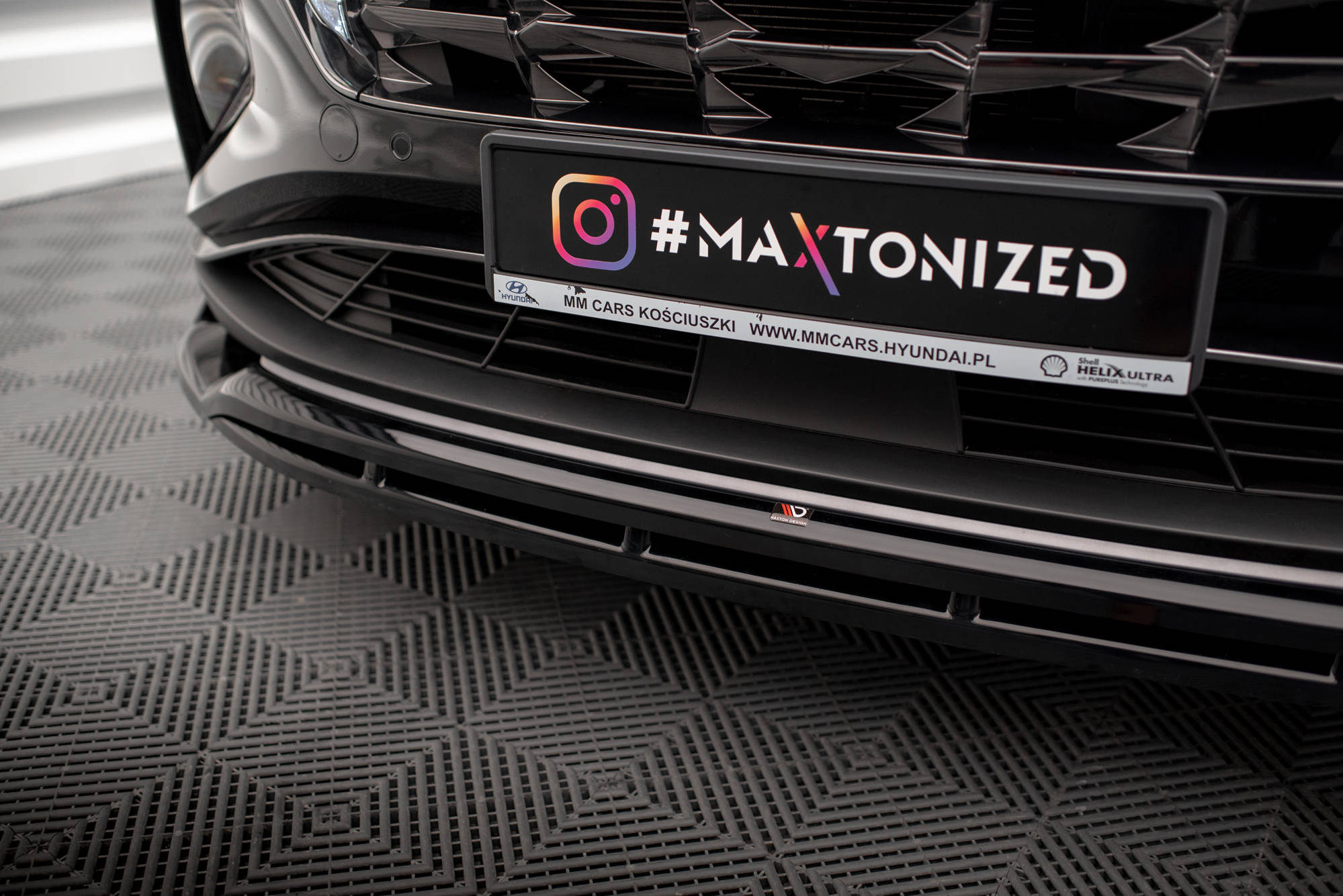 Street+ Spoilerlippe Front Ansatz V.2 passend für Hyundai Tucson Mk4 schwarz Hochglanz