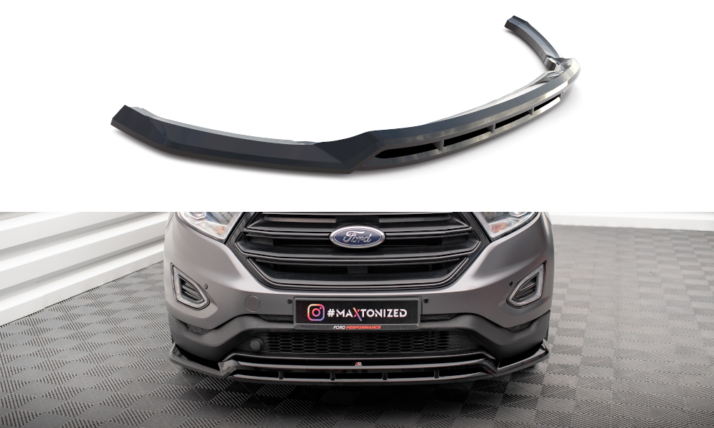 Street+ Spoilerlippe Front Ansatz passend für Ford Edge Mk2 schwarz Hochglanz
