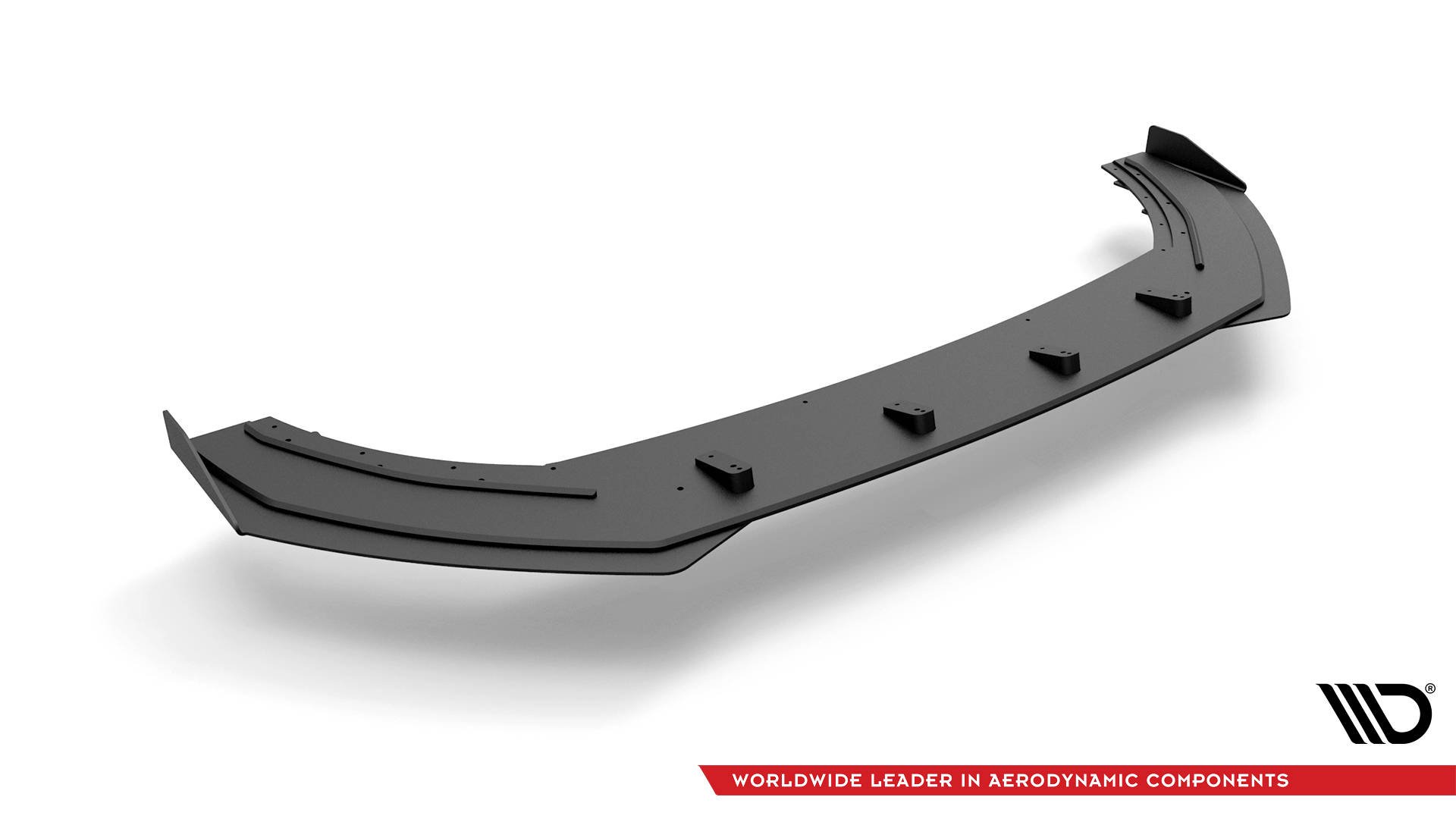 Street Pro Spoilerlippe Front Ansatz passend für Seat Leon FR Mk4 rot+ Hochglanz Flaps