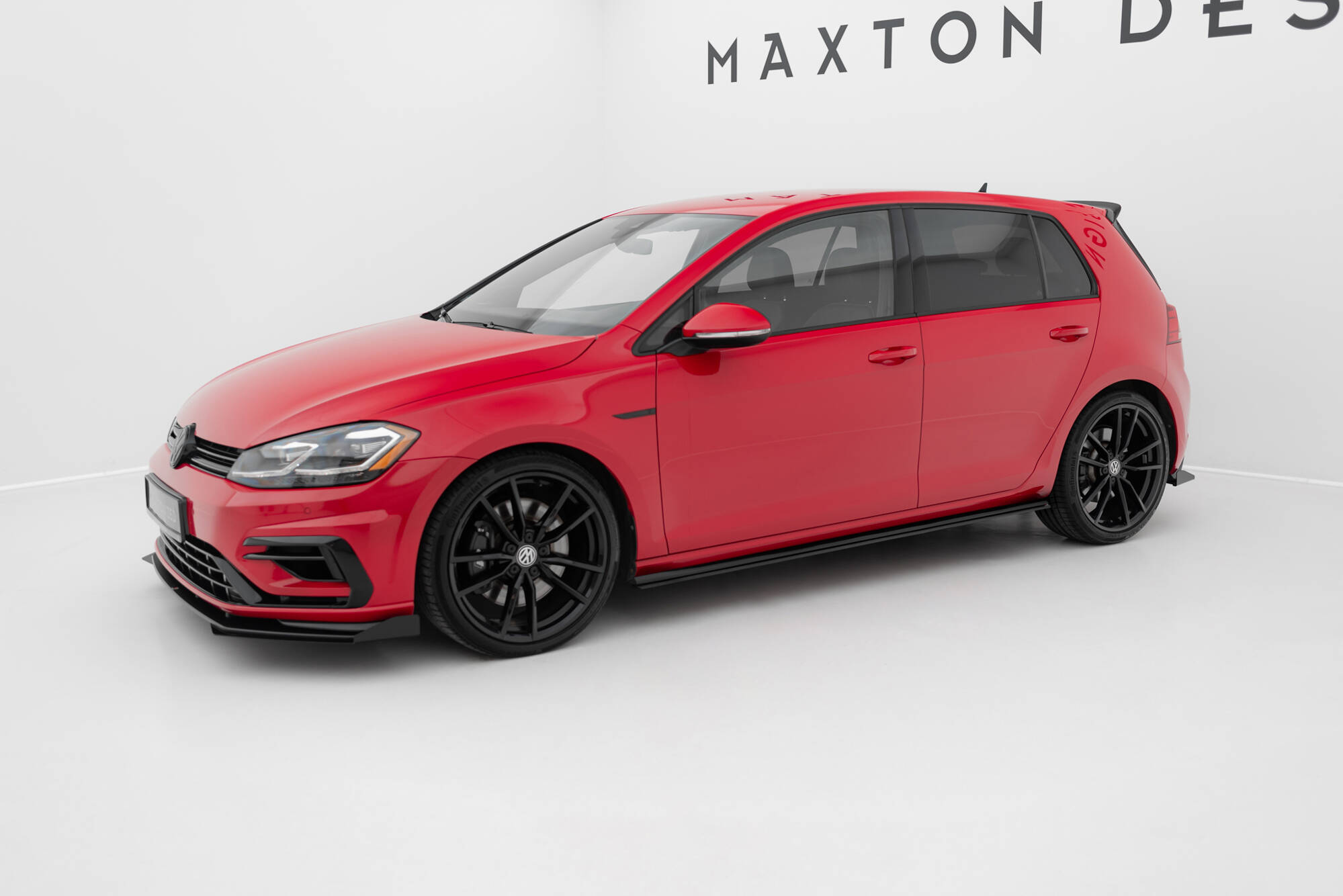 Street Pro Seitenschweller Leisten passend für VW Golf 7 R FL rot