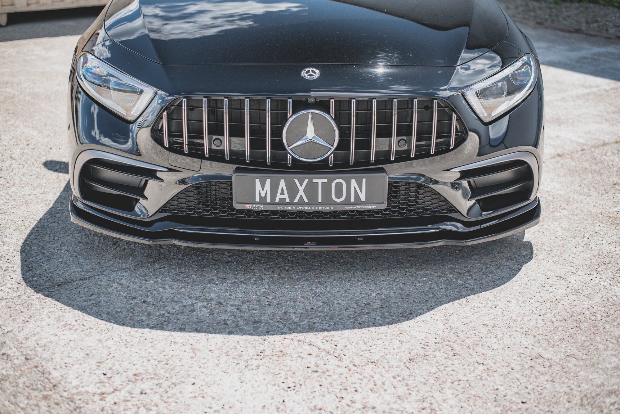 Front Ansatz V.2 für Mercedes-AMG CLS 53 C257 schwarz Hochglanz
