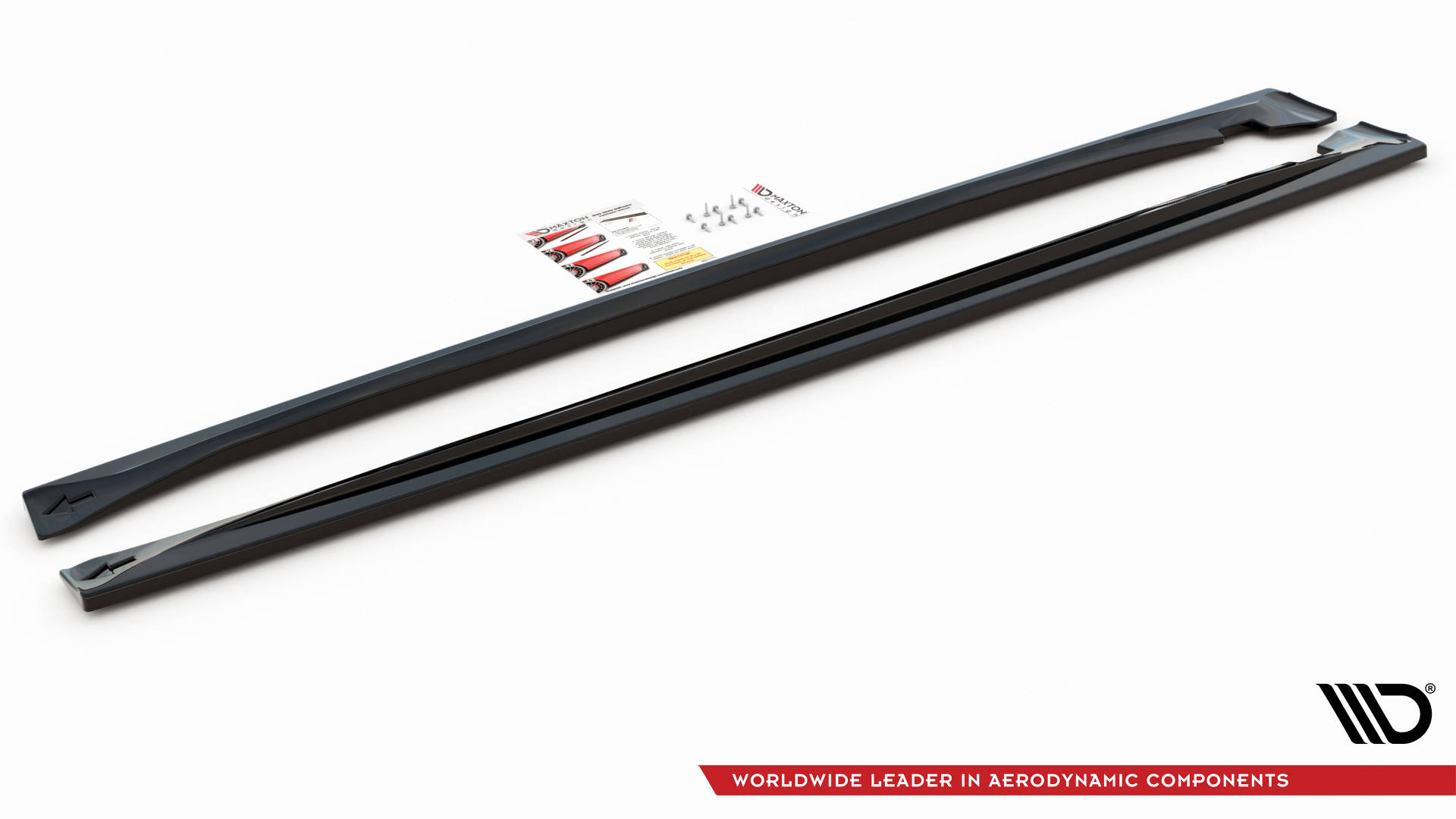 Street+ Seitenschweller Leisten passend für Dodge Durango RT Mk3 schwarz Hochglanz