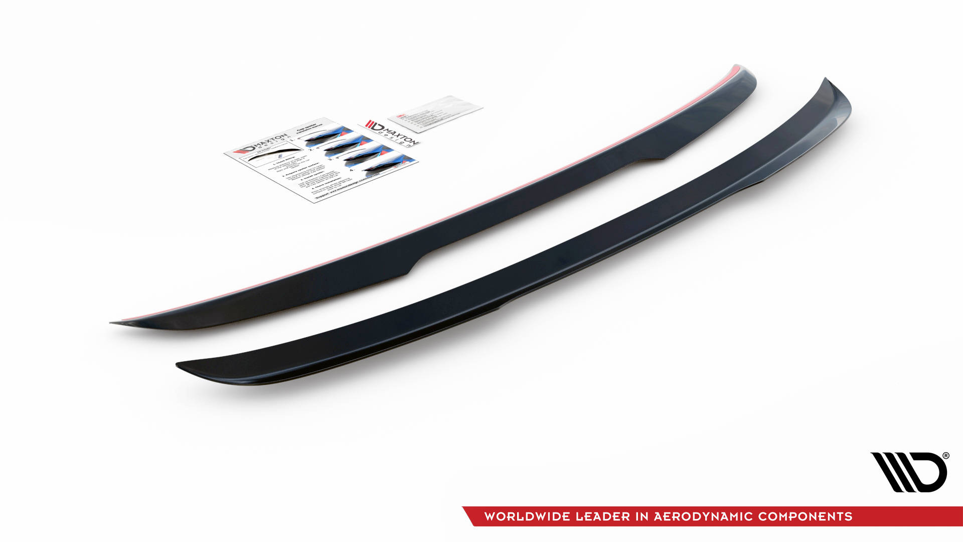 Heck Spoiler Aufsatz Abrisskante passend für Peugeot 508 GT Mk1 FL schwarz Hochglanz