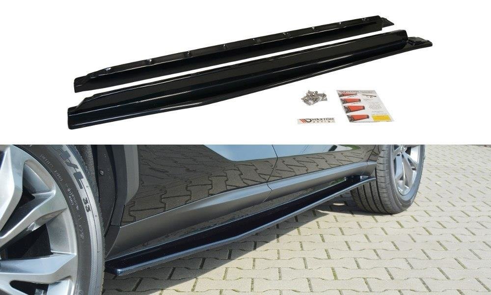 Seitenschweller Ansatz für Lexus NX Mk1 /Mk1 Facelift schwarz Hochglanz
