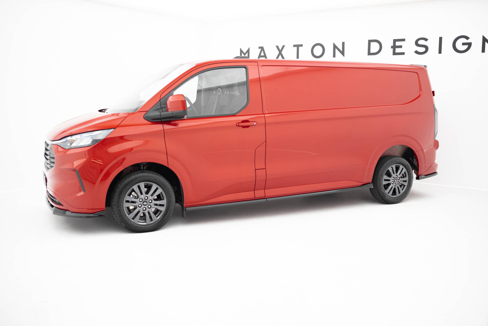 Street+ Seitenschweller Leisten passend für Ford Transit Custom L2 / Tourneo Custom L2 Mk2 schwarz Hochglanz