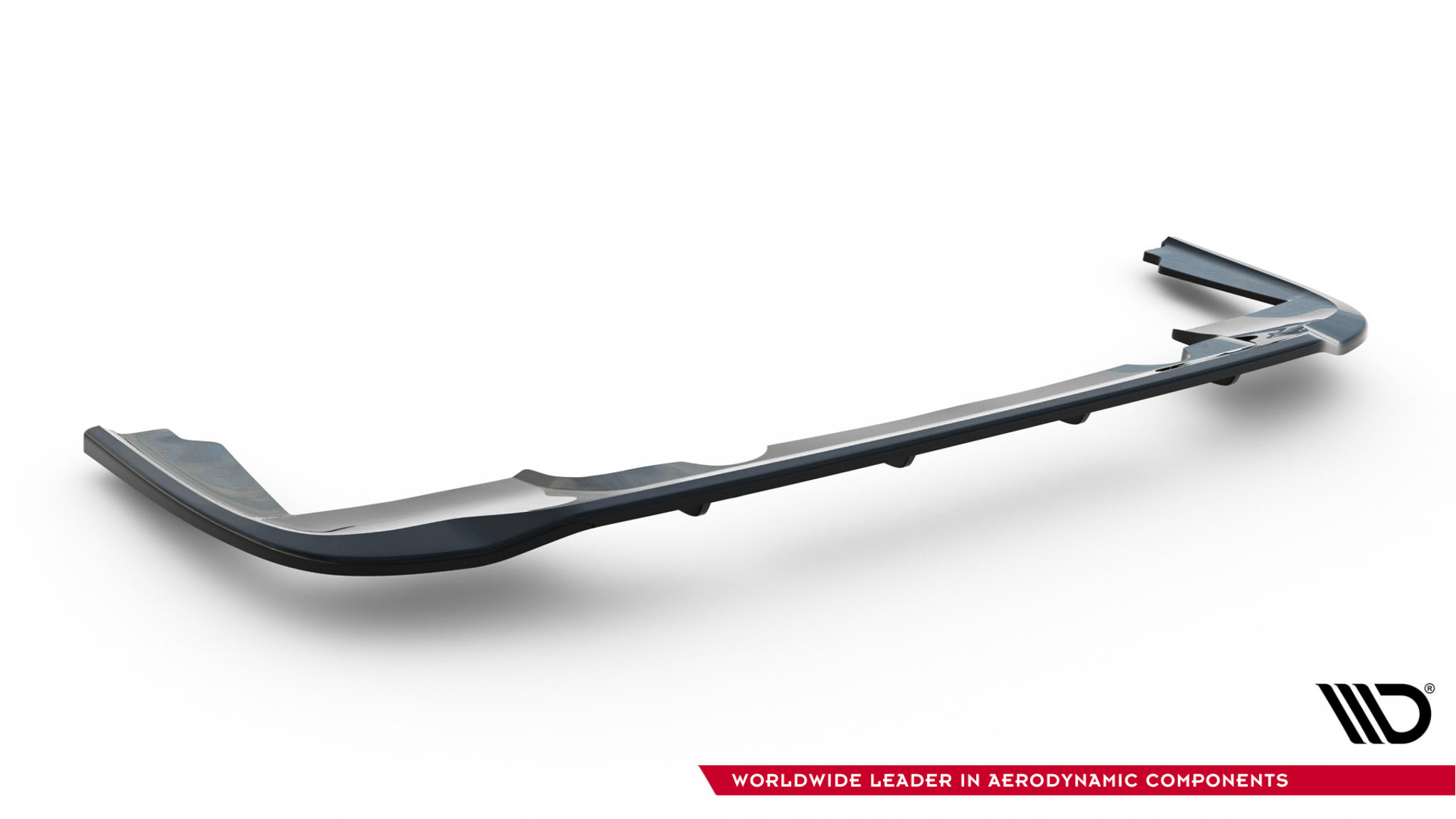 Street+ Mittlerer Diffusor RACE Heck Ansatz passend für Peugeot Partner Long Mk3 schwarz Hochglanz
