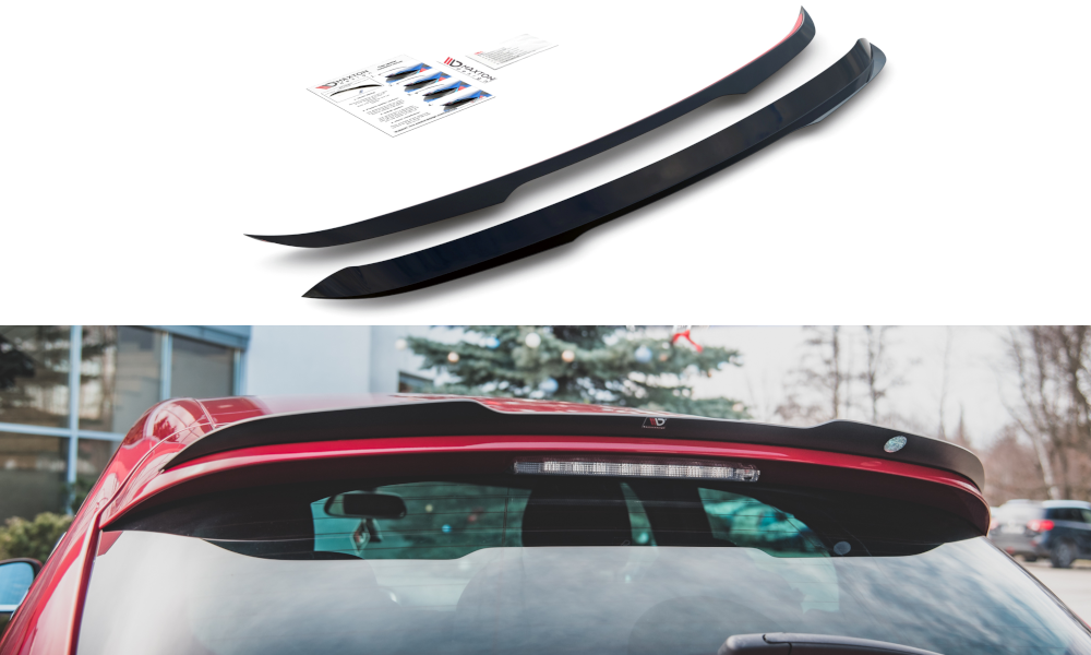 Heck Spoiler Aufsatz Abrisskante passend für Citroen DS4 schwarz matt