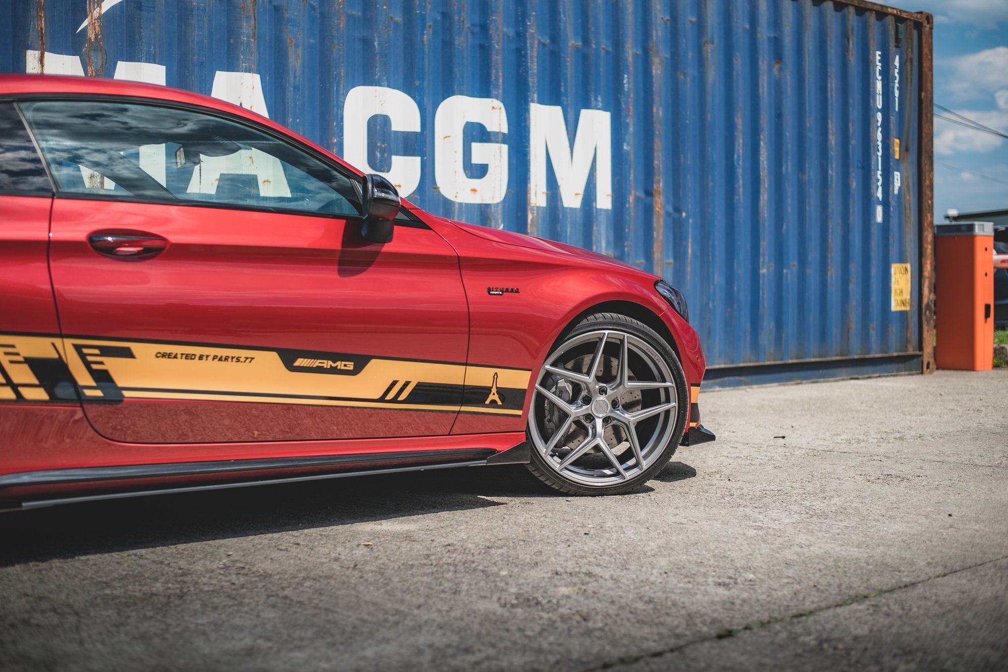 Street Pro Seitenschweller Leisten + Flaps passend für Mercedes-AMG C43 / AMG-Line Coupe C205 schwarz Hochglanz