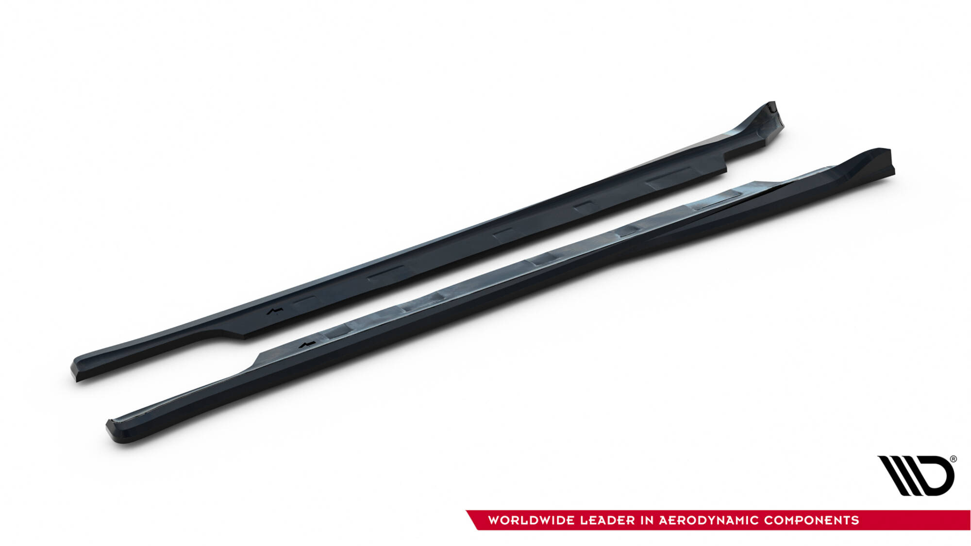 Seitenschweller Ansatz Paar V.2 passend für Tesla Model S Plaid Mk1 FL schwarz Hochglanz