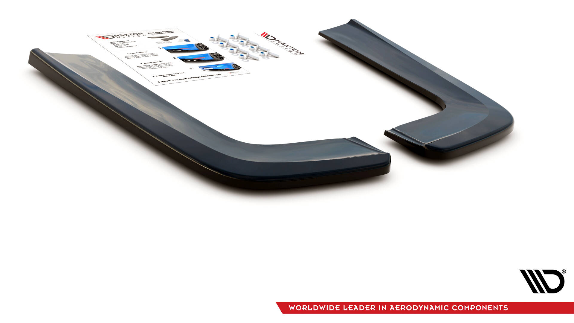 Street+ Heck Ansatz Flaps V.1 passend für Mercedes V-Klasse AMG-Line W447 FL schwarz Hochglanz