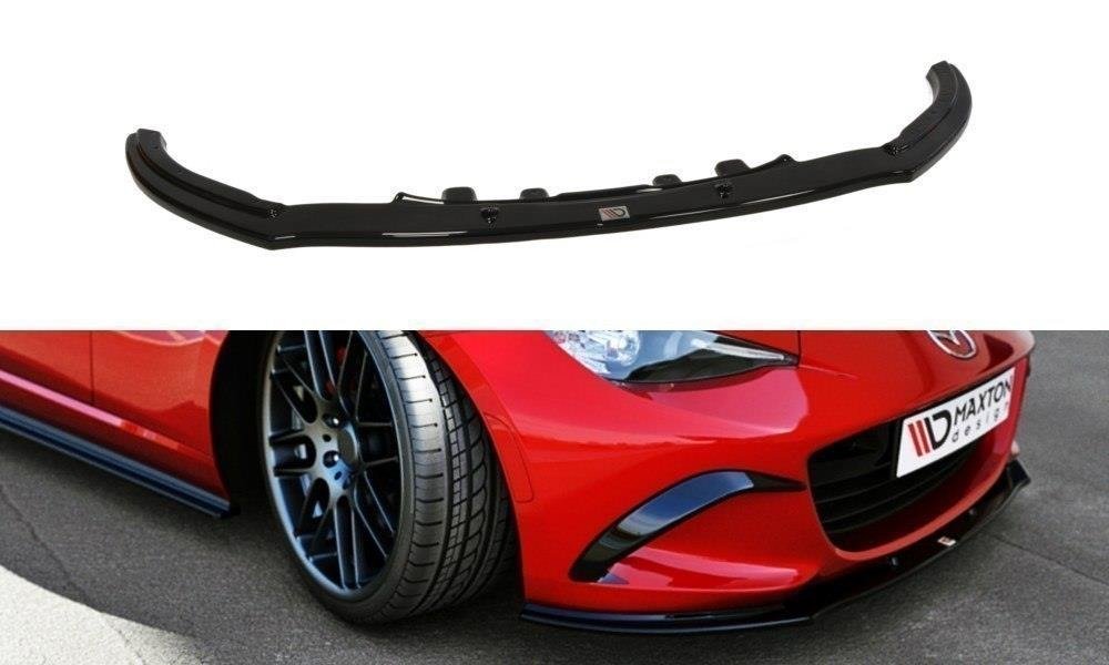 Street+ Spoilerlippe Front Ansatz V.1 passend für Mazda MX-5 ND Mk4 schwarz Hochglanz