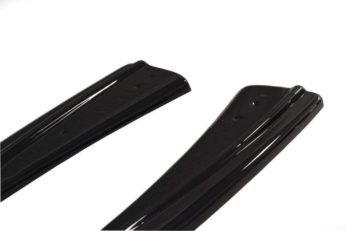 Heck Ansatz Flaps Diffusor für Audi RS7 Facelift Carbon Look