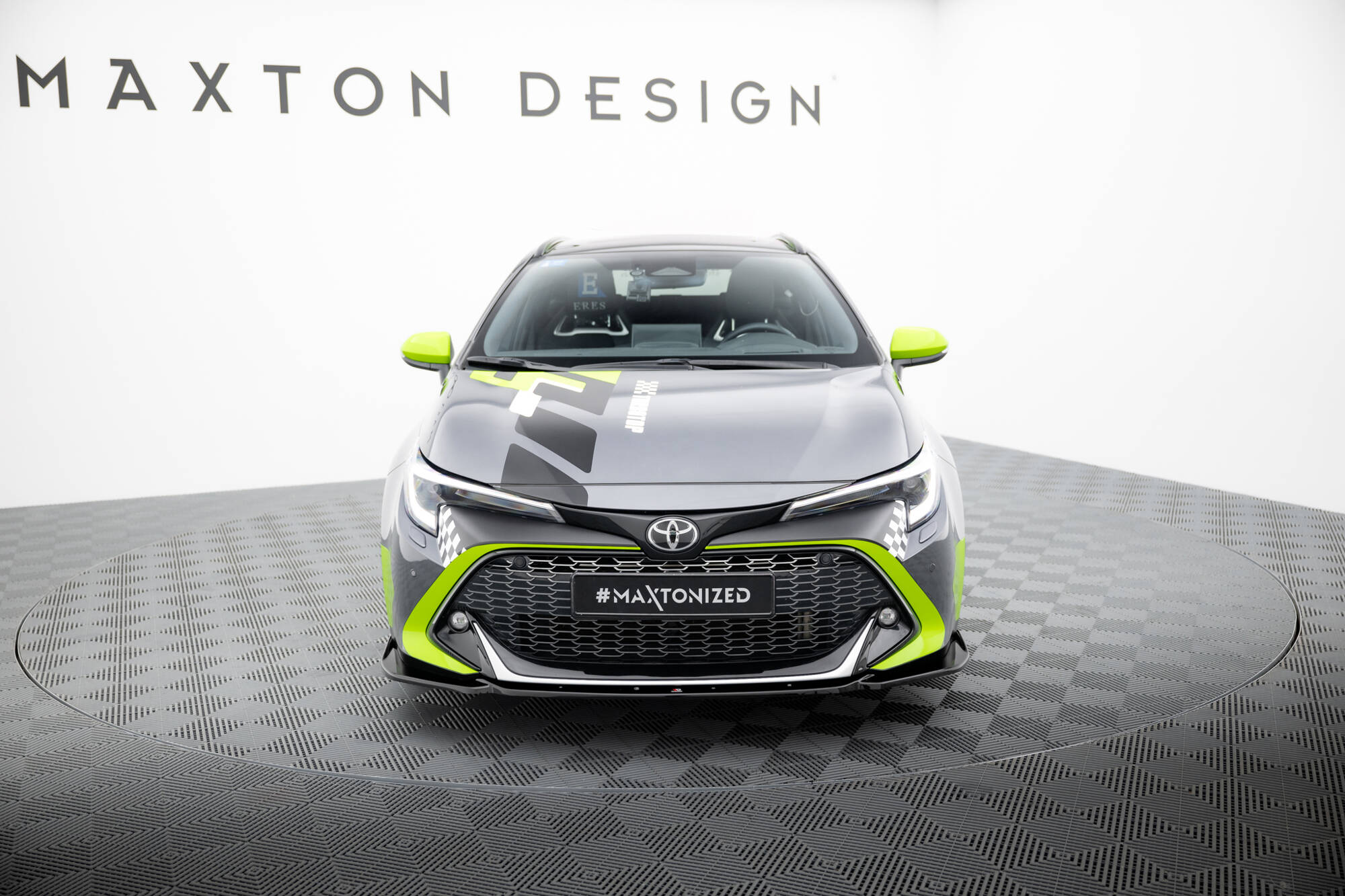 Street+ Spoilerlippe Front Ansatz passend für Toyota Corolla GR Sport XII schwarz Hochglanz