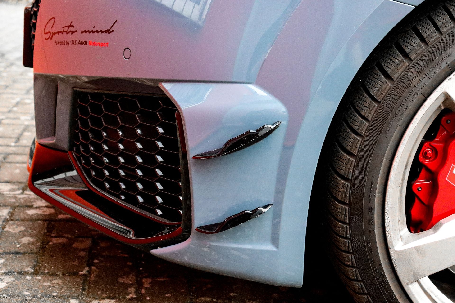 Spoilerflaps aus ABS für Audi TT RS 8S Facelift (Schwarz Matt)